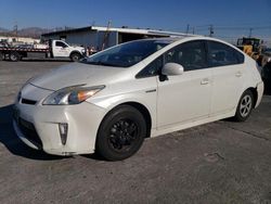 Salvage cars for sale at Sun Valley, CA auction: 2015 Toyota Prius