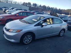 Honda salvage cars for sale: 2012 Honda Civic LX