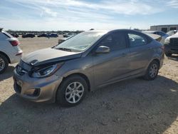 Salvage cars for sale at San Antonio, TX auction: 2012 Hyundai Accent GLS