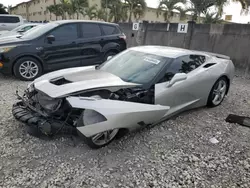 Salvage cars for sale at Opa Locka, FL auction: 2017 Chevrolet Corvette Stingray 3LT