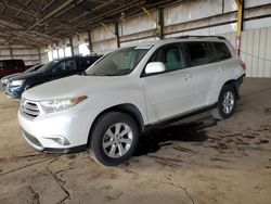 Toyota salvage cars for sale: 2012 Toyota Highlander Base