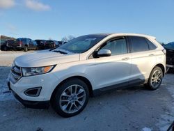 Salvage cars for sale at West Warren, MA auction: 2017 Ford Edge Titanium