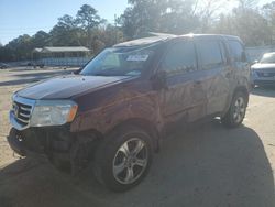 Salvage cars for sale at Savannah, GA auction: 2013 Honda Pilot EXL