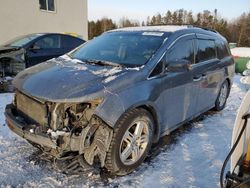 Salvage cars for sale at Cookstown, ON auction: 2011 Honda Odyssey Touring