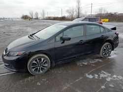 Salvage cars for sale at Montreal Est, QC auction: 2015 Honda Civic LX