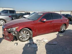 Salvage cars for sale at Haslet, TX auction: 2015 Infiniti Q50 Base