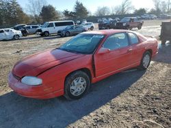 Chevrolet salvage cars for sale: 1999 Chevrolet Monte Carlo LS