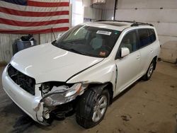 Salvage cars for sale from Copart Lyman, ME: 2009 Toyota Highlander