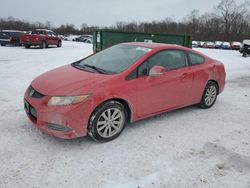 Salvage cars for sale from Copart Ellwood City, PA: 2012 Honda Civic EX