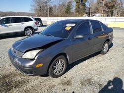 Salvage cars for sale from Copart Concord, NC: 2007 Ford Focus ZX4