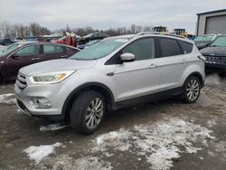 Salvage cars for sale at Duryea, PA auction: 2017 Ford Escape Titanium