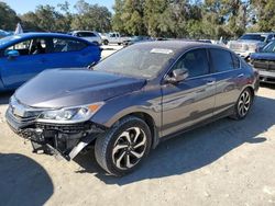 Salvage cars for sale at Ocala, FL auction: 2016 Honda Accord EXL