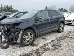 Salvage cars for sale at Bowmanville, ON auction: 2017 Ford Edge Titanium