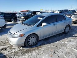 Honda salvage cars for sale: 2007 Honda Civic LX