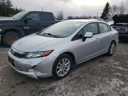 Salvage cars for sale at Bowmanville, ON auction: 2012 Honda Civic LX