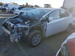 Salvage cars for sale from Copart Vallejo, CA: 2010 Toyota Prius