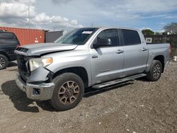 Salvage trucks for sale at Homestead, FL auction: 2017 Toyota Tundra Crewmax SR5