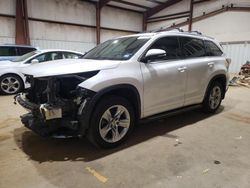 Salvage cars for sale at Longview, TX auction: 2015 Toyota Highlander Limited