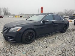 Salvage cars for sale at Barberton, OH auction: 2018 Mercedes-Benz S 560 4matic