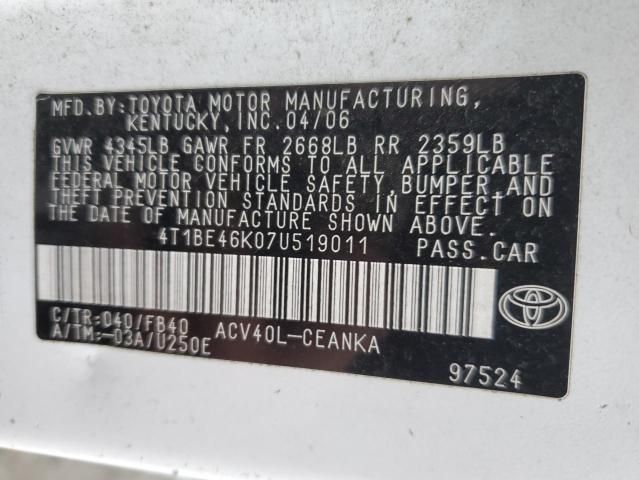 2007 Toyota Camry CE