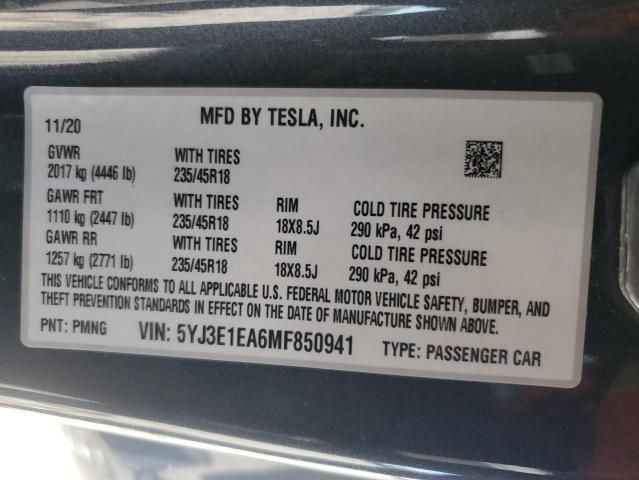 2021 Tesla Model 3