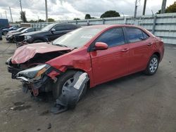 Toyota Corolla l salvage cars for sale: 2016 Toyota Corolla L