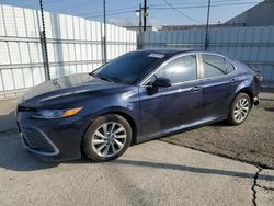 Toyota salvage cars for sale: 2021 Toyota Camry LE