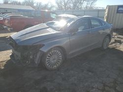 Salvage cars for sale at Wichita, KS auction: 2014 Ford Fusion Titanium