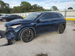 Salvage cars for sale at Fort Pierce, FL auction: 2019 Infiniti QX50 Essential