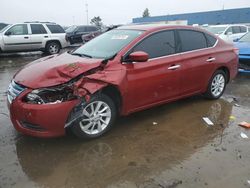 Salvage cars for sale from Copart Woodhaven, MI: 2015 Nissan Sentra S