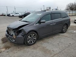 Salvage cars for sale at Oklahoma City, OK auction: 2015 Honda Odyssey Touring