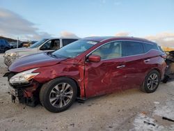 Salvage cars for sale at West Warren, MA auction: 2017 Nissan Murano S