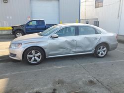 Salvage cars for sale at Vallejo, CA auction: 2012 Volkswagen Passat SE