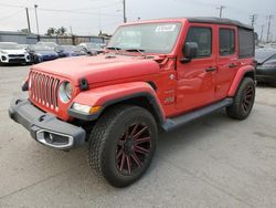 Jeep salvage cars for sale: 2018 Jeep Wrangler Unlimited Sahara