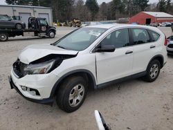 Salvage cars for sale at Mendon, MA auction: 2016 Honda CR-V LX