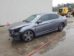 Honda salvage cars for sale: 2017 Honda Accord Sport