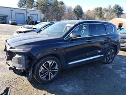 Salvage cars for sale at Mendon, MA auction: 2020 Hyundai Santa FE SEL