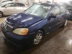 Salvage cars for sale at New Britain, CT auction: 2003 Honda Civic LX