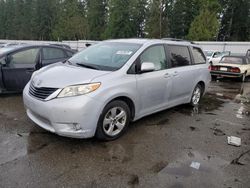 Salvage cars for sale at Arlington, WA auction: 2011 Toyota Sienna LE