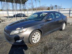 Salvage cars for sale at Spartanburg, SC auction: 2015 KIA Optima EX