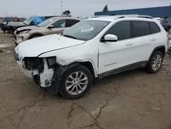 Salvage cars for sale at Woodhaven, MI auction: 2019 Jeep Cherokee Latitude