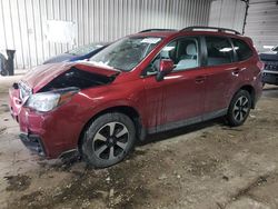 Salvage cars for sale at Franklin, WI auction: 2018 Subaru Forester 2.5I Premium