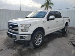 Ford f150 Supercrew salvage cars for sale: 2017 Ford F150 Supercrew