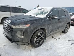 Hyundai salvage cars for sale: 2020 Hyundai Santa FE Limited