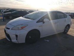 Salvage cars for sale at Grand Prairie, TX auction: 2012 Toyota Prius