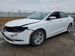 Salvage cars for sale at Houston, TX auction: 2015 Chrysler 200 Limited