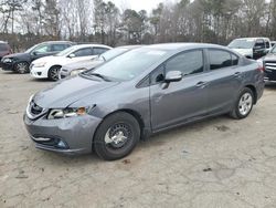 Salvage cars for sale at Austell, GA auction: 2013 Honda Civic Hybrid