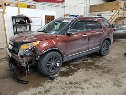 Salvage cars for sale at Ham Lake, MN auction: 2015 Ford Explorer XLT