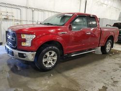 Salvage cars for sale at Avon, MN auction: 2015 Ford F150 Super Cab