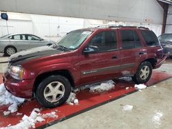 Salvage cars for sale from Copart Angola, NY: 2004 Chevrolet Trailblazer LS